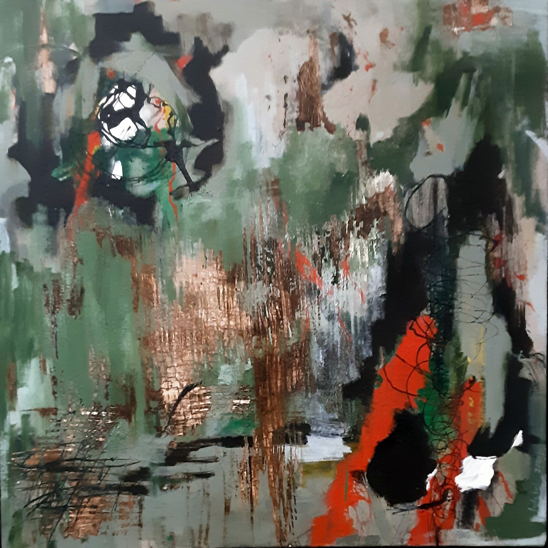 190x165cm., Tuval �zerine ya�l� boya porte; 2014